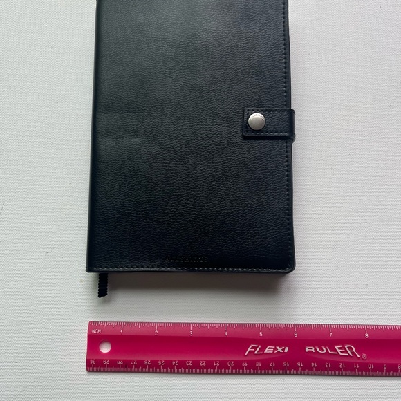 All Saints Black Leather Notebook - Picture 8 of 8